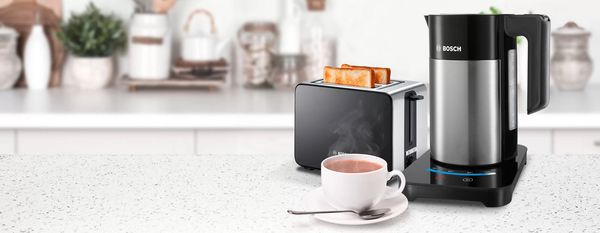 Bosch kitchen appliances, tea and coffee
