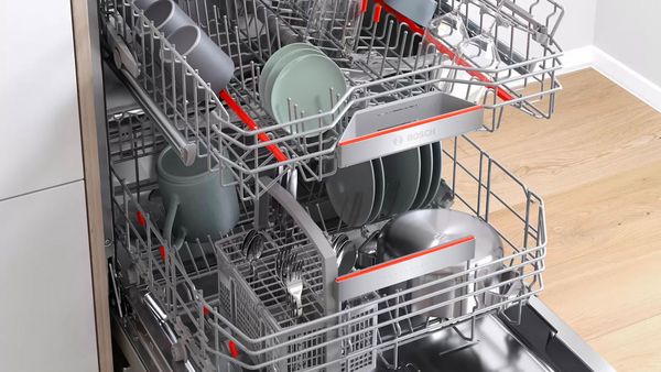 Fully loaded dishwasher