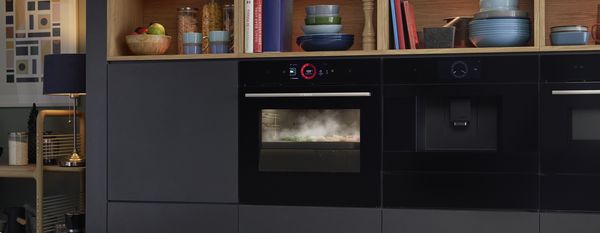 Modern kitchen with multiple Bosch built-in appliances