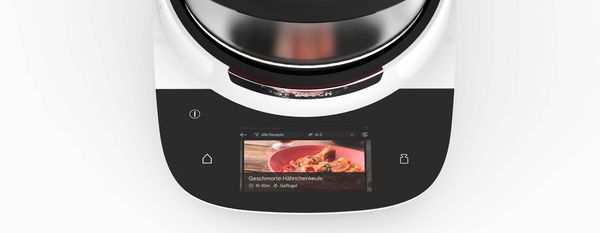 Imagen del robot multifunci&oacute;n Cookit de Bosch con una caja magenta indicando un precio de oferta. 