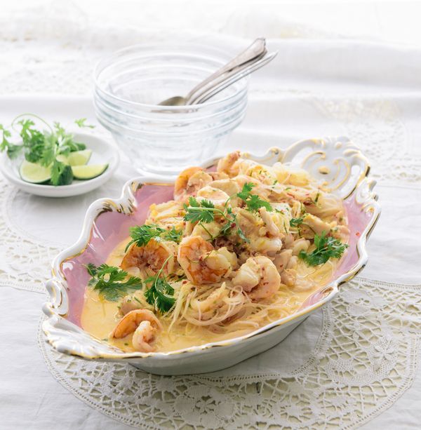 Quick curry noodle soup recipe