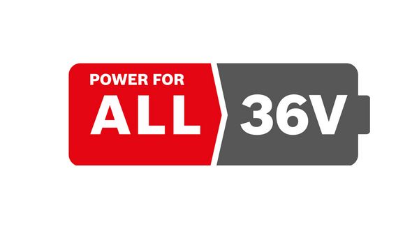 Logo der POWER FOR ALL ALLIANCE für 36Volt.