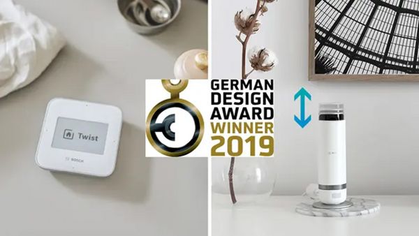  Produktwelt und Abbildung der Auszeichnung: German Design Award Winner 2019.