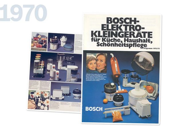 Zwei Seiten des Bosch-Elektro-Kleingeräte Magazins aus dem Jahre 1970.