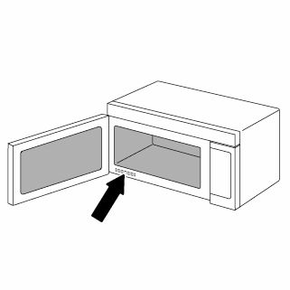 how to find your microwave model number