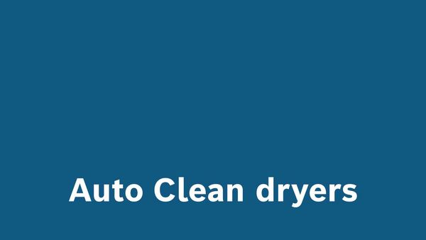 Video explaining how Auto Clean dryers remove fluff.