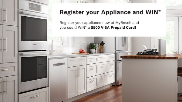 Register your Appliance and WIN* 