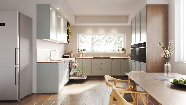 Piano di lavoro cucina, lavello e piano cottura