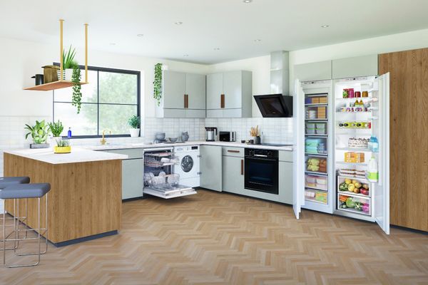Built-in kitchen with Bosch appliances