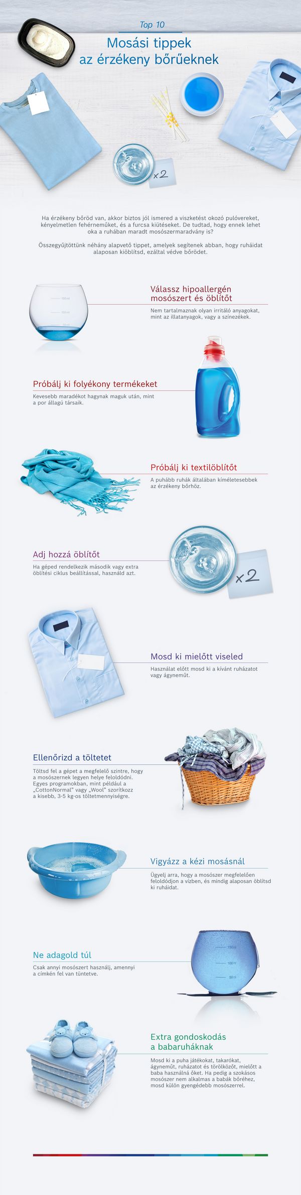 A legjobb 10 mosási tanács érzékeny bőrűeknek