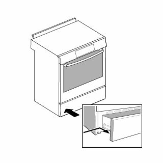 How to find your range model number - located on bottom drawer