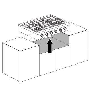 how to find gas rangetop model number