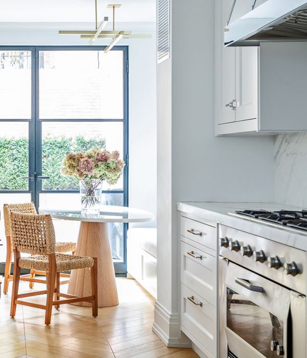 Naturally bright family kitchen with Gaggenau appliances fitted 