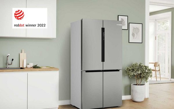 Bosch Electroménager - Série 4 Réfrigérateur multi-portes congélateur en bas KFN96VPEA