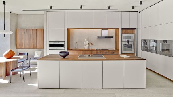 Kitchen design example in the Gaggenau flagship showroom in Sydney, Australia