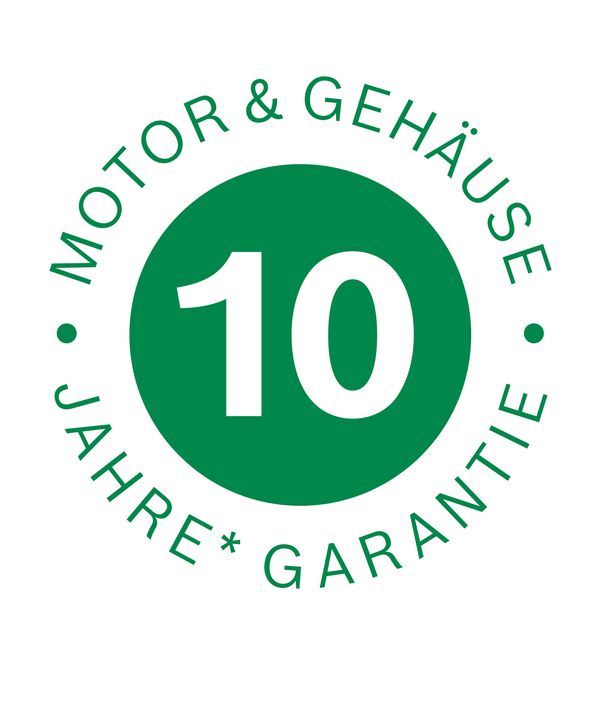 Bild mit dem Logo für 10 Jahre Garantie.