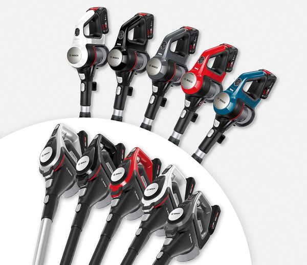 Der Bosch Unlimited Akku-Staubsauger in den verschiedenen, leistungsstarken Varianten.