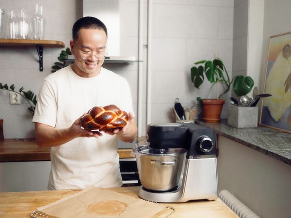 Challa bröd bakat av Jimmy Guo i Bosch köksmaskin Serie 6