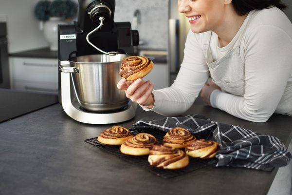 Briochebulla rmed nutella bakade i Bosch köksmaskin serie 6