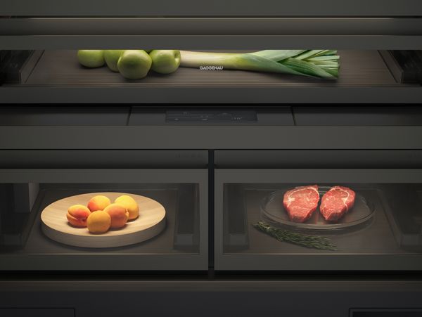 Gaggenau cooling compartment LEDs adjusting to your rooms ambient light 