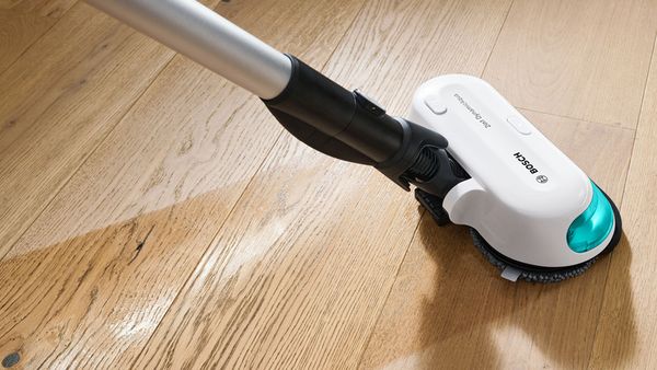 A vacuum cleaner Aqua 7 on a wooden floor 