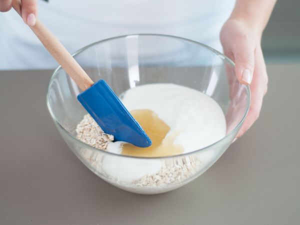 Mixing ingredients in a bowl