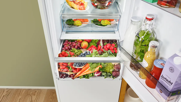an open fridge