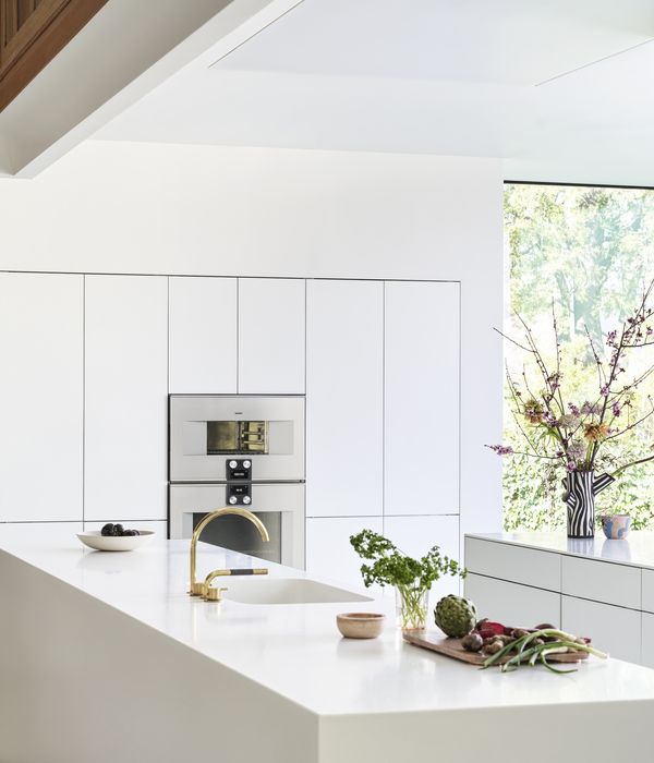 Gaggenau 400 series Combi-steam oven and convection oven in Chet Callahan’s kitchen.