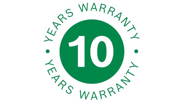 10 year motor warranty logo