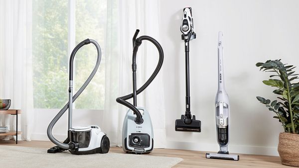 The range of Bosch vacuum cleaners