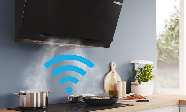 Bosch hob with home connect logo