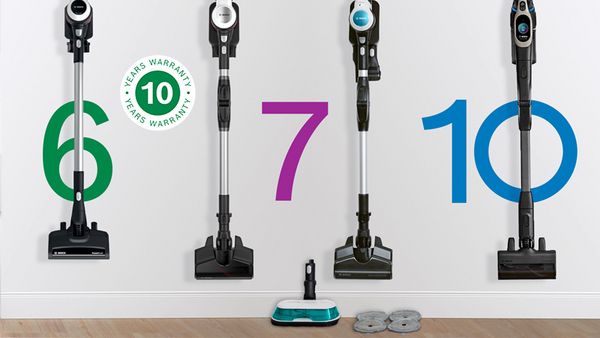 The range of cordless vacuum cleaners Unlimited series