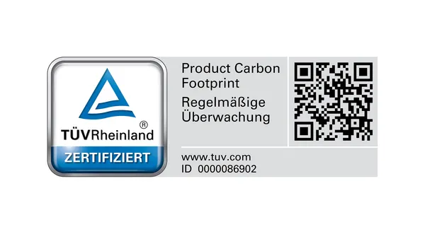 Etiqueta TÜV para el producto de referencia XL. 