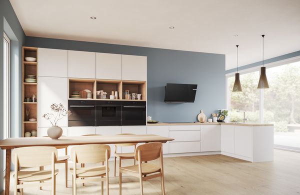 Produkty ladící k sobě napříč kategoriemi pro trouby Bosch Série 8, 6, 4 a 2.