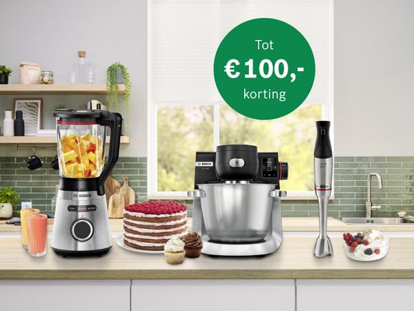 Bosch keukenapparatuur tot €70,- korting