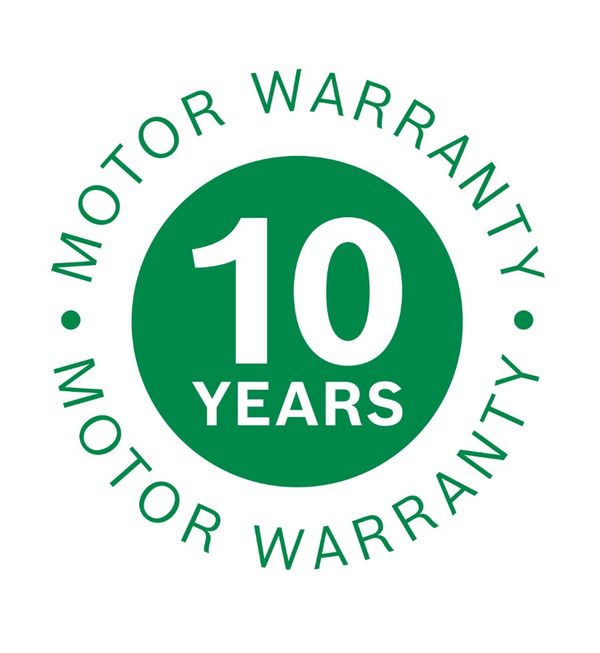 Bosch 10 years motor warranty icon