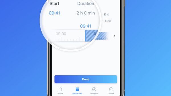 the Home Connect app showing remote start for dishwashers