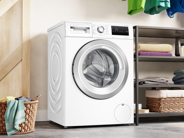 Bosch SpeedPerfect washing machine in laundry
