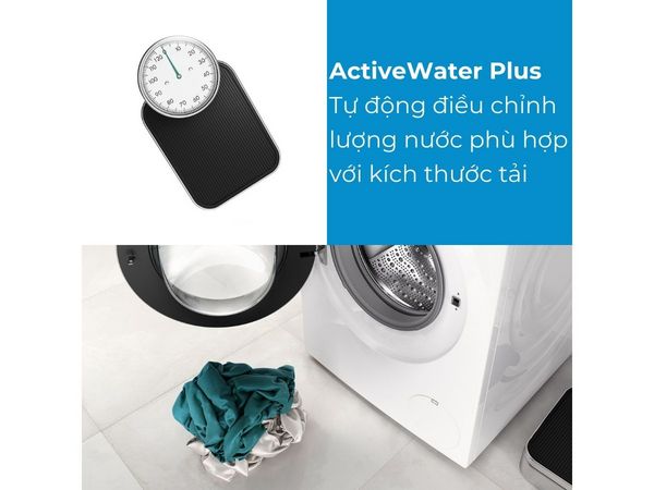 Công nghệ ActiveWater Plus tự động điều chỉnh lượng nước