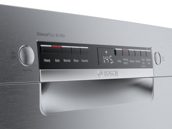 Bảng điều khiển của máy rửa bát Bosch rất dễ sử dụng
