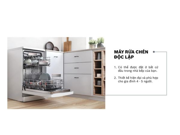 Máy rửa chén độc lập có tính hoạt cao