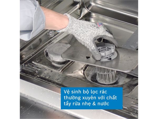 Bộ lọc rác cần được vệ sinh thường xuyên