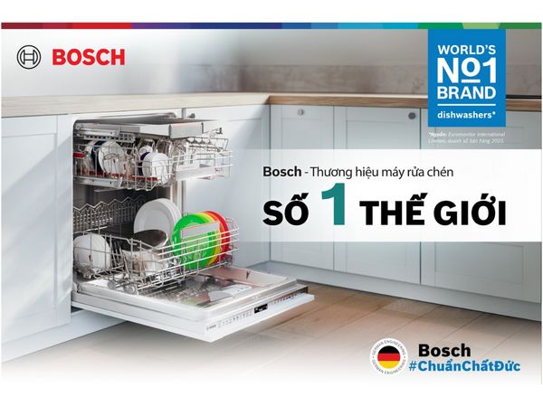 Bosch - Thương hiệu máy rửa chén số 1 thế giới