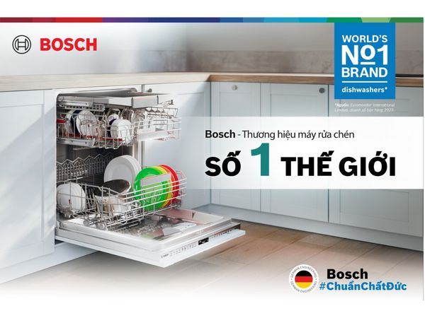 Bosch - Thương hiệu máy rửa chén số 1 thế giới