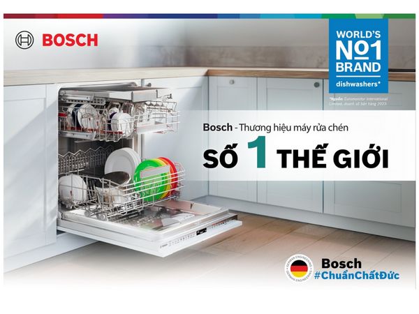Bosch - Thương hiệu máy rửa chén số 1 thế giới