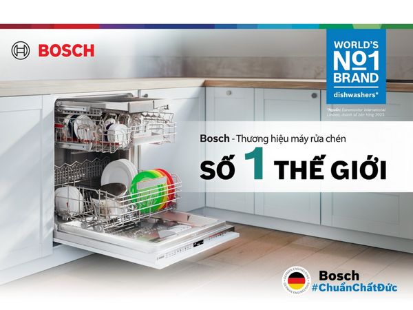 Bosch - Thương hiệu máy rửa chén số 1 thế giới