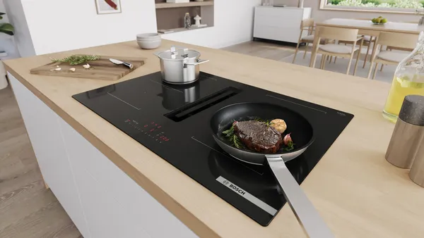 Kochfelder mit integriertem Dunstabzug