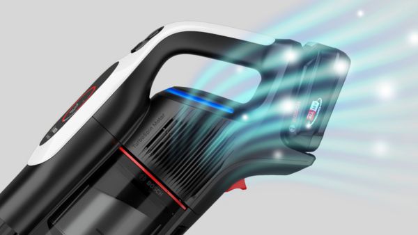 Coloured airflow going thorugh vacuum