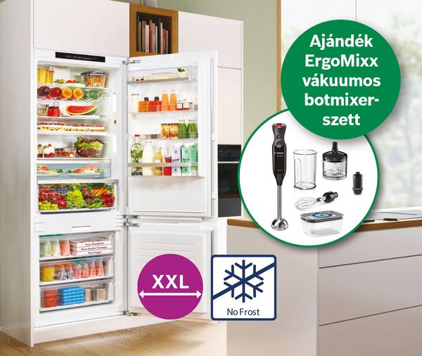 Bosch "A" energiaosztályú és Green Collection hűtők 5 év áram visszatérítéssel.