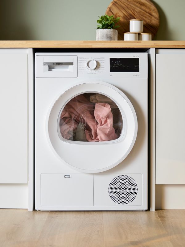 Bosch tumble dryer in utility room